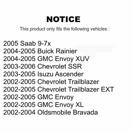 Positive Plus Front Semi-Metallic Disc Brake Pads For Chevrolet Trailblazer GMC Envoy EXT XL Buick XUV PPF-D882